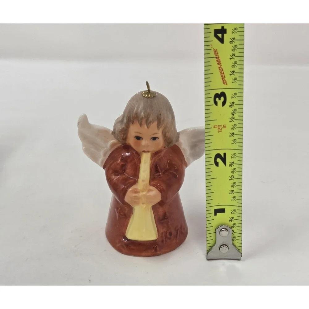 Goebel 1976 First Edition Christmas Angel Bell Ornament Trumpet W Germany Box